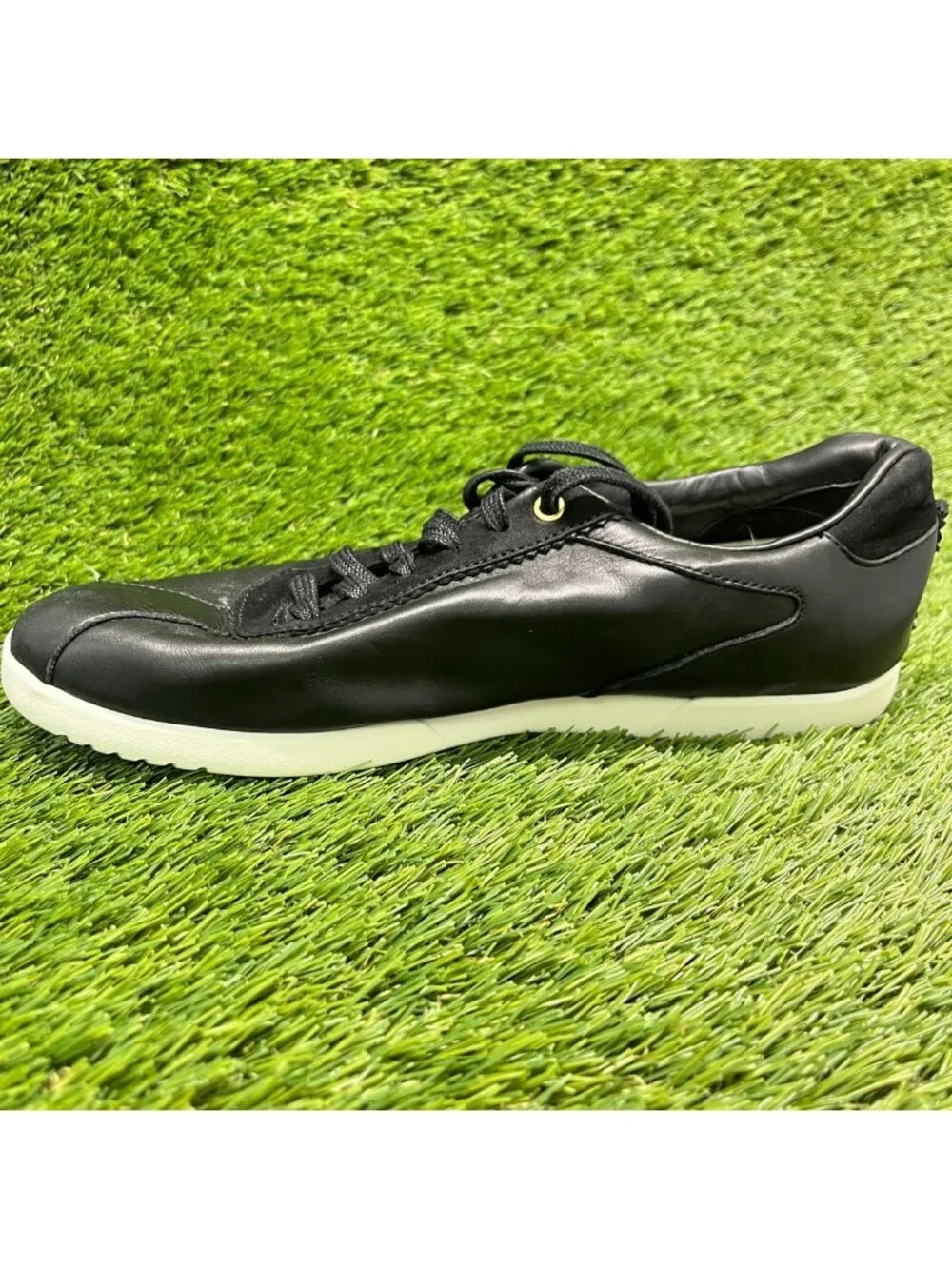Cole Haan GrandPro Turf Womens Size 9 Black White Casual Leather Lace Up Shoes